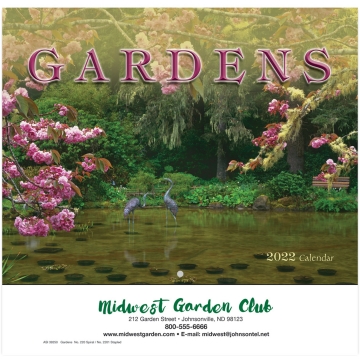 Image of item: Gardens Wall Calendar - Stapled 2025